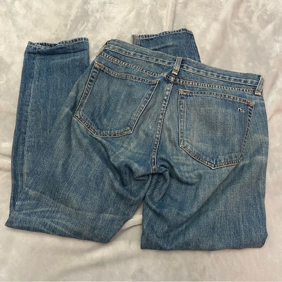 rag & bone/JEAN Boyfriend Buckley Ripped-Knee Jeans 28848 - Picture 11 of 13